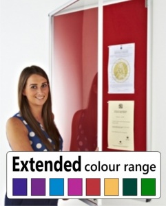 The Deluxe Tamperproof Noticeboard - Extended Colour Range